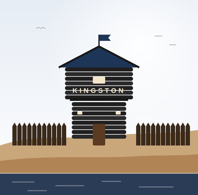 Illustration of a local landmark in Kingston, Tennessee